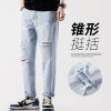 Beggar Ripped jeans Spring/Summer new men's casual street loose, durable and versatile men's youth trendy brand 9-inch pants Application Scenario